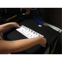 Textil wird bedruckt